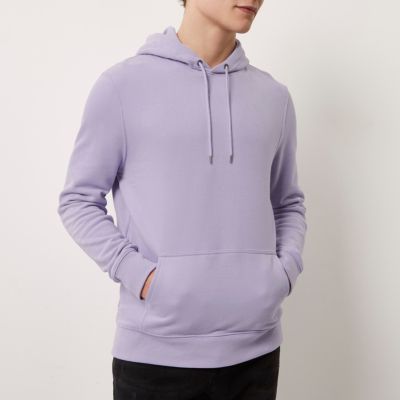 Purple casual hoodie